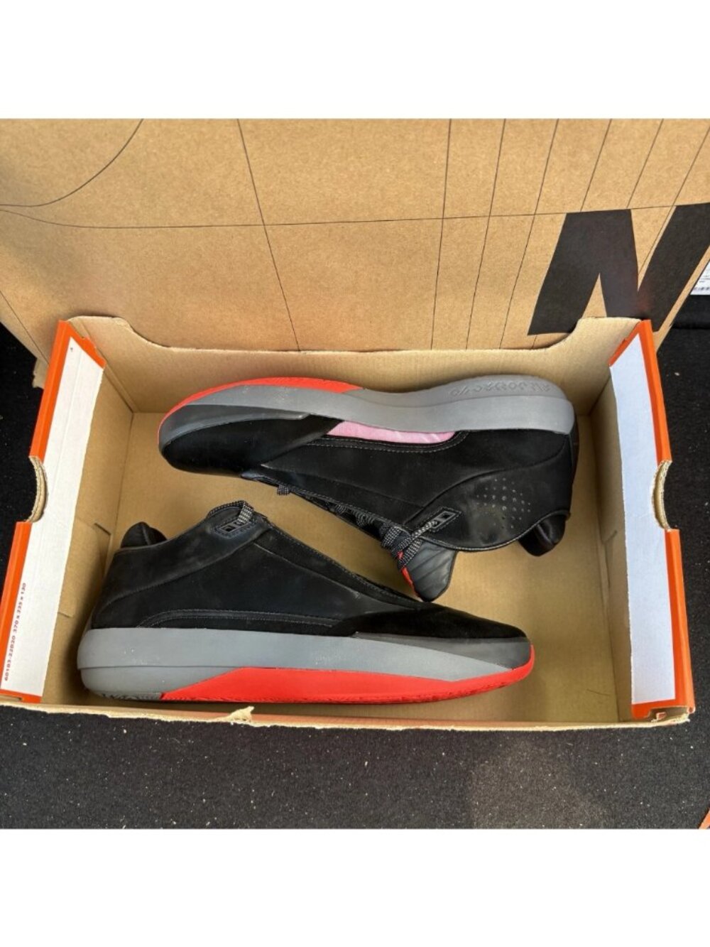 NEW Air Jordan 40 ASW Black Infrared Grey IQ4092-001 Men’s Size 9.5 - Picture 7 of 8